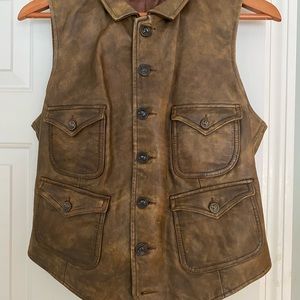 Ralph Lauren Leather Vest size 14